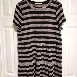 NWOT LOFT Midi Knit Babydoll Dress